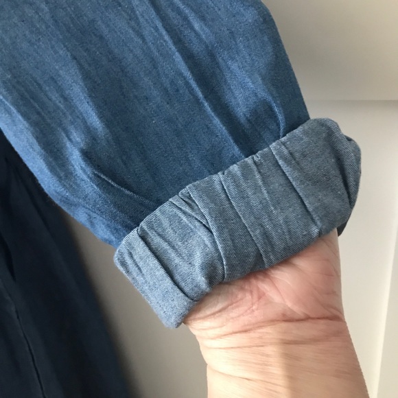 Ruffled Denim Dress - Picture 3 of 14